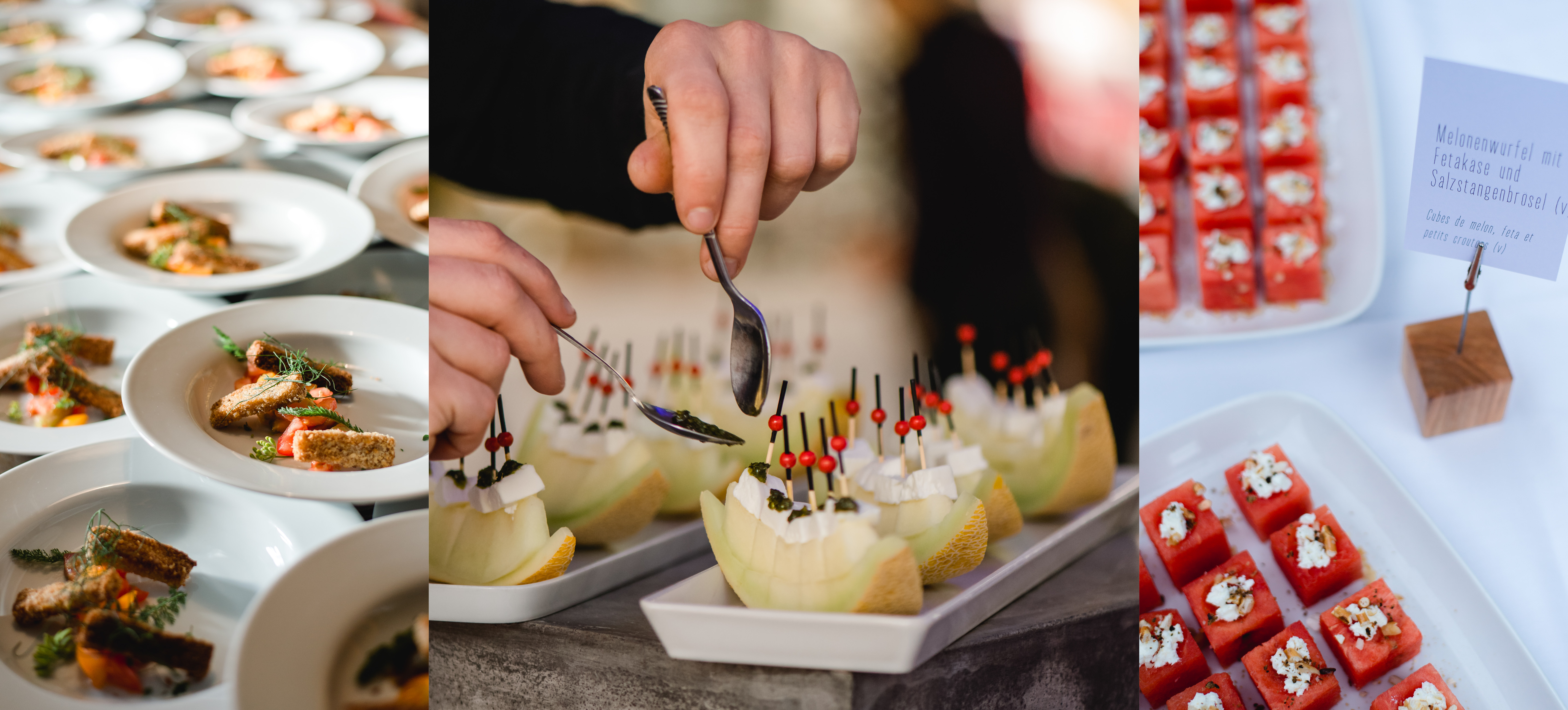 Handwerkliche Speisenzubereitung und Cateringdetails